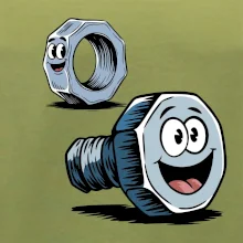 Parové triko - Šroub a matka