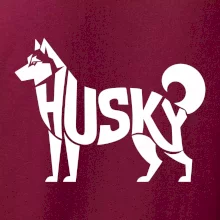 Husky nápis v těle