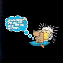 Žádnou malinovku, ale pivo