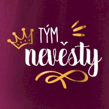 Tým nevěsty princezna - zlatý potisk