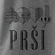 Prší - nápis Prší - nápis