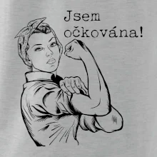 Jsem očkována - černě