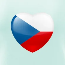 Česká vlajka srdce