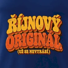 Říjnový originál už se nevyrábí retro nápis