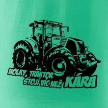 Holky, traktor stojí víc než kára
