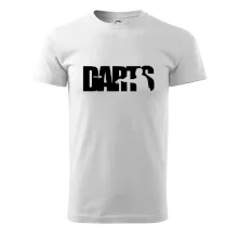 Darts - nápis se šipkařem
