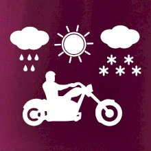 Motorkář za každého počasí - chopper