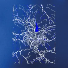 Jablonec nad Nisou - Mapa s vodními toky