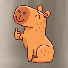 Kapybara s palcem nahoru