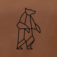 Geometrie lední medvěd stojící