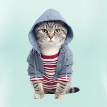 Kočka v pruhovaném triku