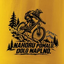 Nahoru pomalu dolů naplno - horský sjezdař