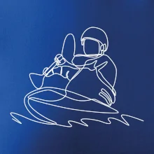 Kajak na vodě jedním tahem