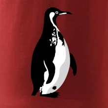 Tučňák černobílý z boku