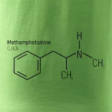 Molekulární struktura Metamfetamin