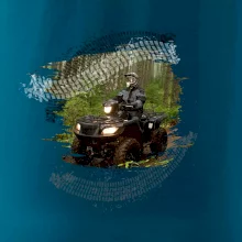 ATV čtyřkolka v lese