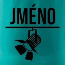 Jméno a nápis na zádech - stage crew