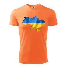 Ukrajina vlajka mapa