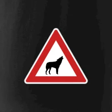 Dopravní značka - Pozor vlk