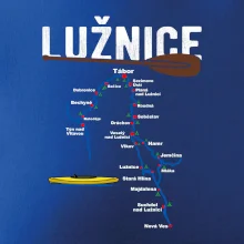 Mapa řeky Lužnice