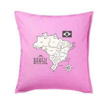 Brazílie mapa s názvy regionů