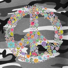 Peace symbol lístečky