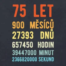 Narozeniny 75 přepočet času