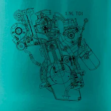 Motor Škoda/ VW 1.9L  TDI z boku