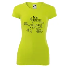 Pozor řemeslník skvělá práce silný slova