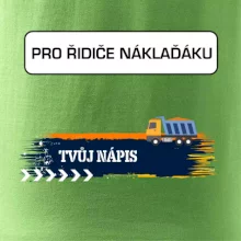 Stavba - vlastní nápis - náklaďák