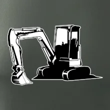 Bagr bez nápisu černobílý