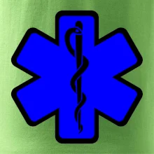 Rescue - Hvězda na prsu +  nápis na zádech