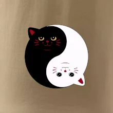 Kočky jin jang barevné