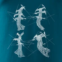 Zkroucený stožár vysokého vedení