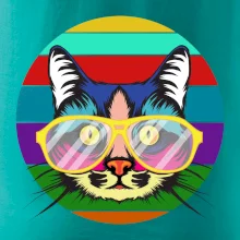 Kočka při barevném západu