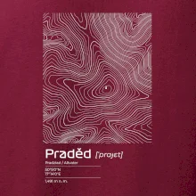 Praděd - vrstevnice v obdélníku
