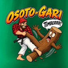 Osoto gari timber judo