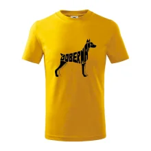 Dobrmans - nápis v tělě