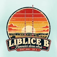 Liblice B retro odznak dvou vysílačů