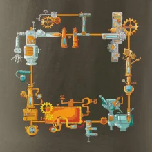 Steampunk barevná sestava