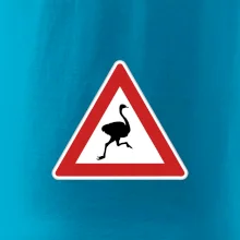 Dopravní značka - Pozor pštros