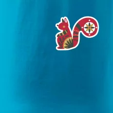 Folklor na prsu veverka