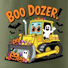 Halloweenský boo dozer