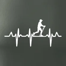 EKG nordic walking muž