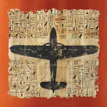 Egyptské hieroglyfy letadlo