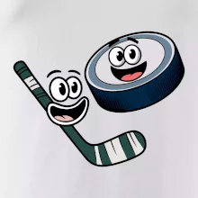 Parové triko - Puk a hokejka