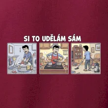 Si to udělám sám - muž s knírkem