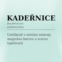 Kadeřnice umělkyně s ostrými nástroji