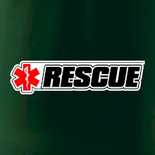 Záchranář rescue kříž červený Záchranář rescue kříž červený