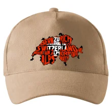 Mapy - názvy měst - Švýcarsko